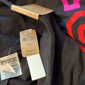 NWT Victoria’s Secret PINK XS high waist black leggings